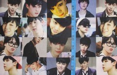 BTS Korean Band on 100% Cotton Fabric by the 1/4 Yard: 9″ x 57″ (K-pop) (Jimin)