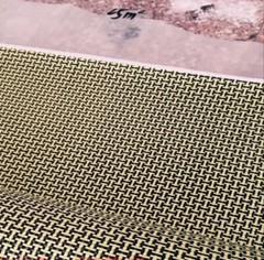 200G Yellow+Black Aramid Carbon Fiber Blended Cloth Fabric 50cm(L) 100cm(W)