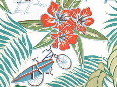 Tommy Bahama Outdoor Fabric Beach Scenes Capri Upholstery Deck Chair By The Yard