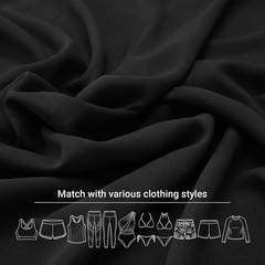 82% Nylon 18% Spandex Fabric 5 Yards 59 Inch Wide Black | Swimsuit Activewear Fa