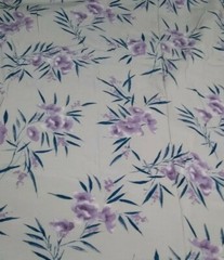 Floral Fabric Purple Lavender Print Organza Flower Dress Blouse BTY 58″
