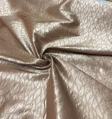Silk Jacquard Brocade Fabric: Goldfish Beige Leaf Design – 54″ Wide