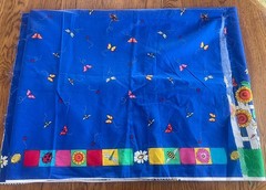 2.33Y Fabric Traditions 1996 Picket Fence Butterfly Ladybug Daisy Bee #2565 VTG