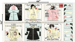 RILEY BLAKE J WECKER FRISCH “PAPERDOLL” SEWING THEME FABRICS (SELECTION)