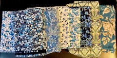 Liberty Of London Tana Lawn 13 oz Blue Lot Large Pieces 3+ Yards