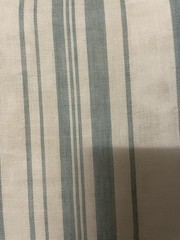 Premium Double Layer Fine Cotton Gauze Teal Blue Stripes Fabric By The Yard 56″W