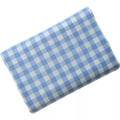 145cm Wide Yarn Dyed Cotton Fabric Blue Check Stripe Linen Look Bag Dress