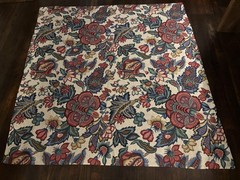 Waverly Greenfield Jacobean Floral Drapery Upholstery Cotton Screen Printed