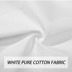 40 PCS 20×20 inch White Cotton Fabric Squares Quilting Patchwork Bundles