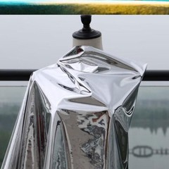 Double-sided Silver Mirror Composite Reflective Fabric DIY Costumes 50CMx137cm