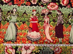 Alexander Henry “Frida La Catrina” Fabric Kahlo / De Leon Designs 2013 1.5yd