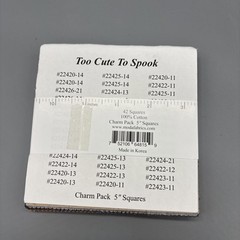 Moda TOO CUTE TO SPOOK Me & My Sister LAYER CAKE 42 5” Squares Quilting Fabric