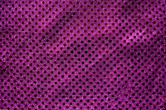 4MM FUSCHIA SEQUINS CONFETTI DOT SHEER NYLON METALLIC FABRIC 47X41 INCHES