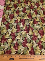 Timeless Treasures Of Soho, Cotton Fabric, 2.75 Yds, 45″, Grape Leaves Clusters