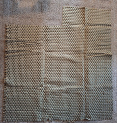 Vintage Heavy Upholstery Fabric Avocado Green Reversible 39″ x 34″