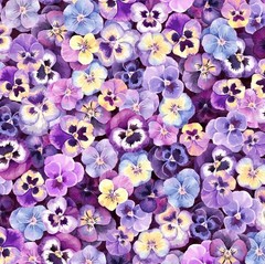 HOFFMAN – Flower Shoppe – Spectrum Digital – Purple 1/4yd