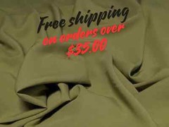 Tropical gabardine in 3 shades of Orange or any other color in my store