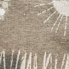 BTY Modern Upholstery Fabric Taupe Beige Geometric