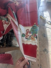 Daisy Kingdom Raggedy Ann Andy Christmas Border Fabric #1758 Cotton 44 X 3 yards