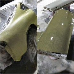 Yellow Aramid Carbon Fiber Blended Fabric mixed cloth 230gsm W /工 Weave 100*50cm