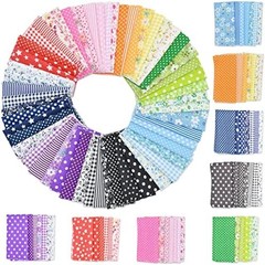 42Pcs 10″x10″ Quilting Cotton Fabric Squares Sheets Pre-Cut Multi-Color Design