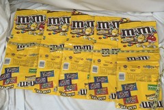 11+ Lg Empty Plastic Candy Bags, Peanut M&M’s Skittles – Upcycle to bags & totes