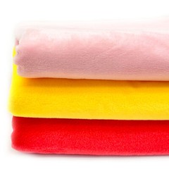 Solid Color Short Plush Velvet Fabric Polyester Material Super Soft Diy Handmade
