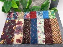 28 PC (14 Designs-2.5×10″ Strips 2 Each) Matching Fabric Free Ship S1499
