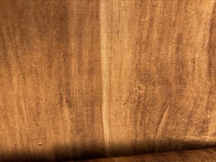Hand Dyed Persimmon Fabric | Rustic Vintage Homespun Textile | Half Yard Cut