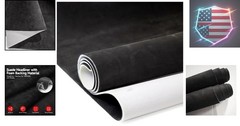 Suede Auto Headliner Fabric 96″ L × 60″ W with Foam Backing – Black Interior …