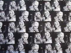 Dolly Parton iconic 70’s pic 100% Cotton Fabric by the 1/4 Yard : 9″ x 57″ Music
