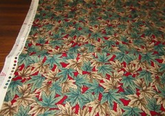 Vintage Hoffman International Fabric Windsor Collection Leaves 2 Yd x 44″