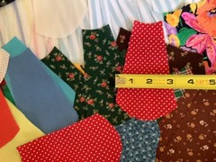 120 Pre Cut Fabric Dresden Assorted Colors Patterns for Quilting Sewing Crafts