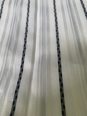 2.5 Yards Vintage Stripes Cotton ? Fabric 45” X 72” Striped White White Shiny