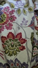 Kazoo Ruby – Braemore Textiles traditional ikat floral 1 5/8yd