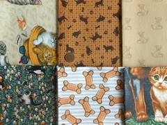 30 I SPY Cats Dogs PETS Fat/ Long Quarter Quilt Cotton Fabric Bundle