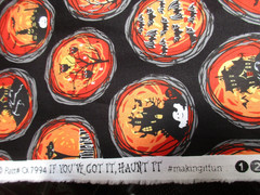 Halloween Print Cotton Fabric 1 FQ Michael Miller Haunt It