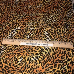 WILD ANIMAL Cheetah Leopard looking PRINT 100% COTTON FABRIC by the yard #10