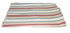 Vintage Multicolor Striped Hemmed Cotton 40″ Wide 1 yd. 15″ Long