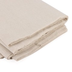 SENJEOK 59 Inch x 6.5 Yards Cotton Linen Fabric, Plain Solid Color Cotton Linen