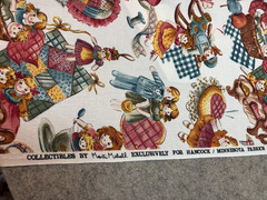 Marti Mitchell cotton quilt fabric dolls Vintage patchwork Collectibles 2 yds