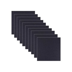 10 PCS Black 3mm Thick Stiff Felt Fabric Sheets Square For Crafts 12×12 In
