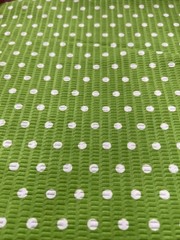 Tutti Frutti Green Polka Dot Cotton Fabric By The Piece