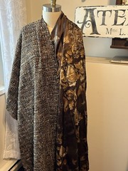 Mendel Goldberg Couture Jacket Kit Bouclé & Silk Charmeuse Trims Buttons Hooks