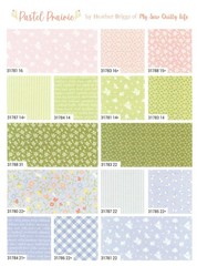 Moda PASTEL PRAIRIE Charm Pack 5-inch Cotton Precut Fabric Squares (42 pcs)