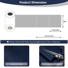 HYVAKUPPA Waterproof Canvas Fabric 60″ W 600 Denier PVC Backing Polyester 1