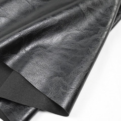 100X140Cm Black Soft Faux Leather Fabric, 1Mm Thick PU Material | Exquisite Arti