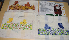 4 Vintage 1981 Dan River Apron & More Panel Pattern Sewing Lot Santa Floral