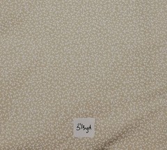 3 1/3 Yd Quilt Cotton Sewing Fabric Unbranded White On Cream Ditsy Floral