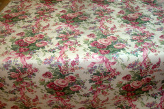 1 of 20 yds Waverly Chintz Fabric Seven Gables Rememberance Roses Upholstery 54″